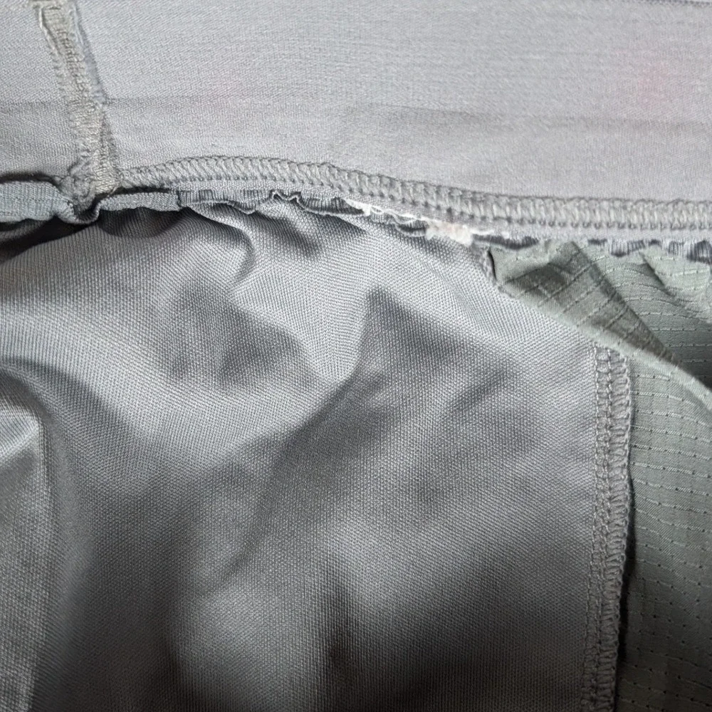 Nike Running Grey Ripstop Athletic Shorts Mesh Panels Pockets Men's Training